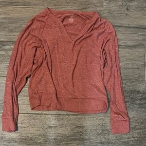 Red V-Neck Sweater